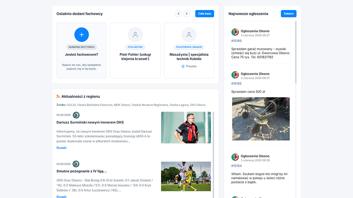 olesno.info website screenshot
